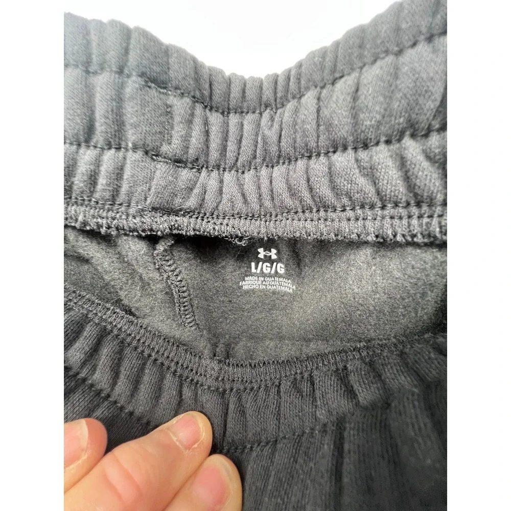 Under Armour Mens UA Rival Fleece Pants Black Loose Fit Size L G‎ G